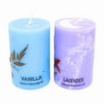 thumbnail image 3 of Vanilla & Lavender Soy Wax Pillar Candle Set - Essential Oil Infusion & Dried Flowers, 3 of 4