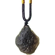Saffordite Cintamani Stone Necklace,Raw Obsidian Crystal Necklace