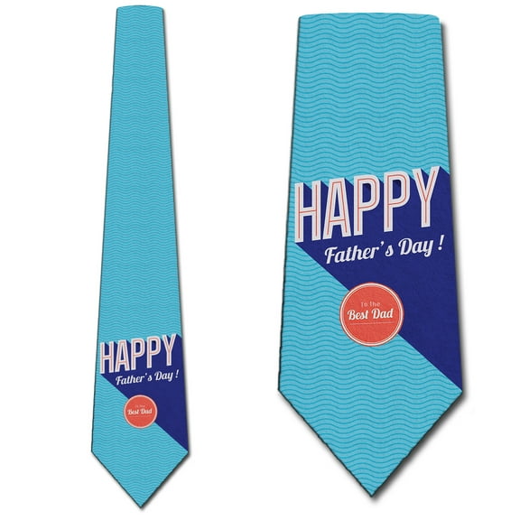 Happy Father's Day Men's Neckties Father's Day retro tie by Three Rooker