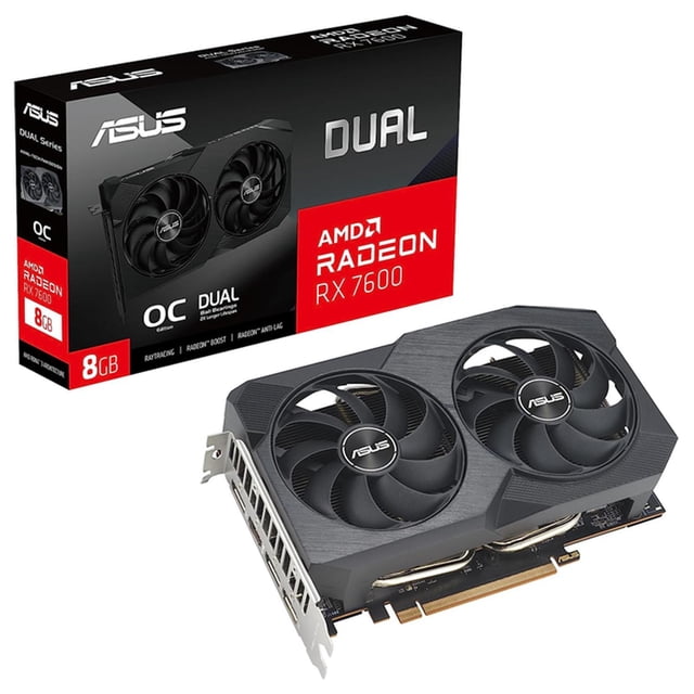 Tarjeta de Video ASUS Dual Radeon RX 7600 V2 OC Edition 8GB GDDR6