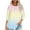 Light Blue, variant on Samickarr Tops for Women Trendy Fall 3/4 Sleeve Button Up Round Neck Patchwork Pleated Ruffle Hem Lightweight Blouse Solid Color Casual Loose T-Shirts
