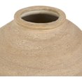 thumbnail image 2 of Deco 79 Ceramic Wide Textured Vase, 9" x 10" x 11", Beige, 2 of 8