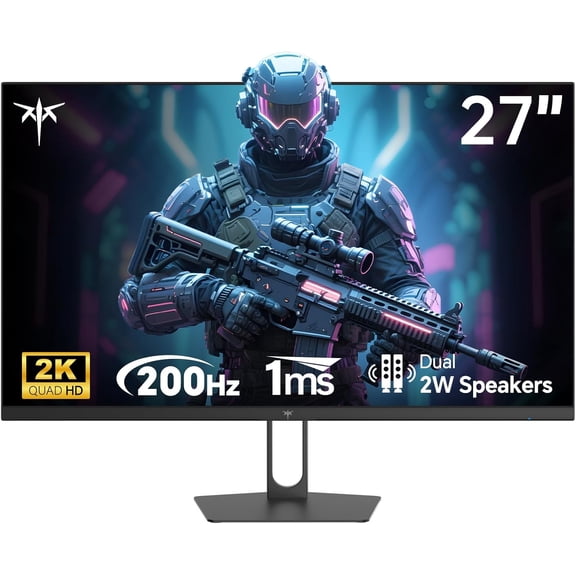 Restored KTC H27T22C-3 27 Inch Gaming Monitor - 2K QHD 2560 x 1440 Monitor, Up to 210Hz & 1ms, Bulit-in Speakers, Adaptive Sync, HDR400, 131% sRGB, IPS Monitors Gamer with HDMI 2.0 x 2 & DP1.4 x 2 (Refurbished)
