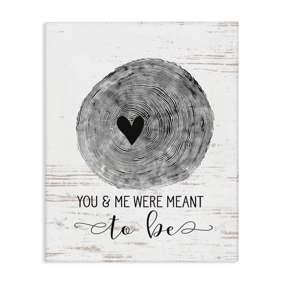 Stupell Industries Farmhouse You And Me Were Meant To Be Canvas Art, 16 x 20, by Lettered and Lined