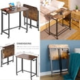 thumbnail image 2 of Mobile Small Rolling Computer Desk, Folding Laptop Cart Table with Wheels, Portable Office Desk for Sm Space Couch Bed, 2 of 8