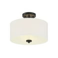 thumbnail image 2 of Trade Winds Cassie Drum Semi-Flush Mount Ceiling Light in Matte Black, 2 of 5