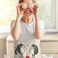 thumbnail image 2 of EQWLJWE Cute Pattern For Valentines Day Aprons Kitchen Chef Waterproof Adjustable Funny Apron For Valentine'S Day Decoration Unisex, 2 of 4