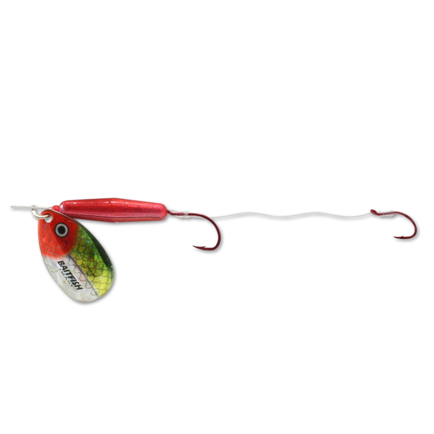 Northland Fishing Tackle BAITFISH FLOAT'N SPIN - 1/Card - 60" Snell-#4 Blade-#4 Hooks - Sunrise