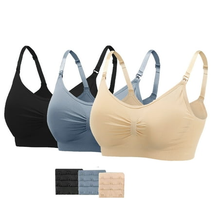 

wendunide lingerie for women 3PC Sports Bra-Padded Seamless High Impact Support For Yoga Workout Fitness Black M