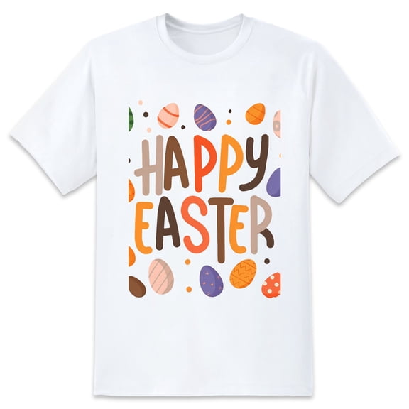 Men's Graphic TeeEaster (46) Letter Print T-Shirts Round Neck Short Sleeves Sizes XS-5XL Summer Daily Casual Tops