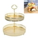 thumbnail image 5 of Soporte redondo para magdalenas, bandeja de pastelería de doble capa, bandeja de torre para servir, bandeja de pastelería, parte superior de la línea, 5 of 8