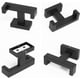 thumbnail image 3 of 2 Pack (Matte Black) Bath Double Towel Hook- SUS304 Stainless Steel Square Robe Towel Holder, Heavy Duty Rustproof Double Coat Hook for Bathroom Livin, 3 of 5