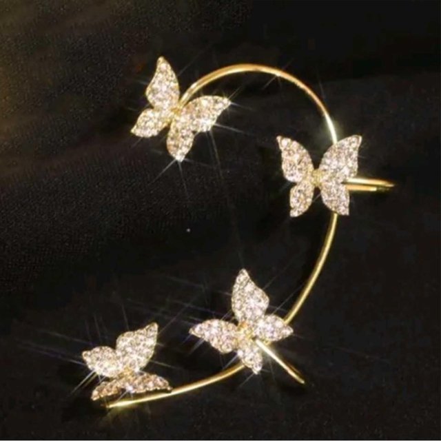 Aretes de mariposa de circonita