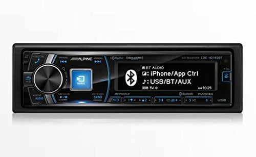 Alpine Single-Din Bluetooth Car Stereo 