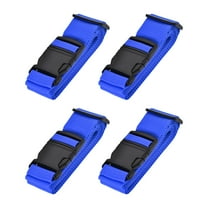 Unique Bargains Luggage Straps Suitcase Belts with Buckle Adjustable Travel Accessories Dark Blue