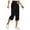 Black, variant on Utoimkio Black Yoga Pants Capri for Women Women's Drawstring Large Solid Color Casual Versatile Loose Cropped Pants