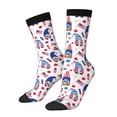 thumbnail image 1 of Lsque 4th Of July Printed Men's Crew Socks, Soft Durable Breathable Moisture-Wicking with Odor Control Cotton socks, 1 of 6