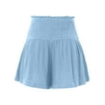 thumbnail image 6 of New Women's High Waisted Pleated Casual Shorts, 6 of 6