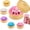 Pink, variant on Glitter Dumpling Squishy for Party Favors & Stocking Stuffers (Blue)