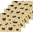thumbnail image 2 of Sushi Roll Pattern Washcloth 12x12in Set, 6 Pack Absorbent Cotton Towel Square Kitchen Dishes Towels, Soft Cleaning Face Hand Towel Fast Drying Wash cloth, 2 of 7