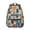 Geometric Multicolor Cat, variant on Black and White Cat Head Backpack for School, Cute School Bag with Adjustable Shoulder Straps and Padded Back, 15.3"x11"x7.1"