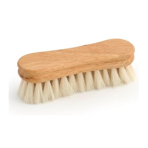 Desert Equestrian 2287 4,5 Po Légendes Doux Blanc Cheveux de Chèvre en Forme d'Arachide Brosse de Visage