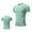 Mint Green, variant on Wyobmus Workout Shirts for Men Short Sleeve Loose Active Crew Neck Basic Tee Shirt Fiited Running Gym Workout Tee Tops S-2XL Olive Green