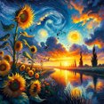 thumbnail image 1 of 5D DIY Taladro Diamante Pintura Paisaje Kit Del Arte 40x40cm, 1 of 9