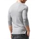 thumbnail image 4 of Blusa de manga larga para hombre, color sólido, informal, delgada, a la moda Pompotops oipoqjl2892, 4 of 4