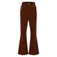 thumbnail image 4 of Mens Jogging Pants Men's Corduroy Vintage Bell Bottom Pants 70s,Disco Stretchy Flared Pants Fit 60s 70s Outfits for Men,Mens Bell Bottom Jeans, 4 of 9