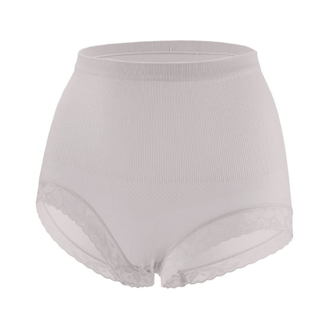 Gibobby Calzoncillos de encaje para mujer Bragas moldeadoras para mujer ropa interior Sexy de encaje(Gris,Talla única)