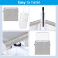 thumbnail image 4 of ZOUYUE Double Laundry Hamper with Lid & Removable Laundry Bags, Large Collapsible 2 Dividers Dirty Clothes Basket with Handles for Bedroom, Laundry Room, Closet, Bathroom, College, Light Gray, 4 of 7