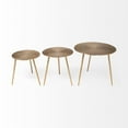 thumbnail image 2 of Mercana Reva III 16.3 x 17 Round Top Gold-Toned Cast Metal Accent Table, 2 of 7