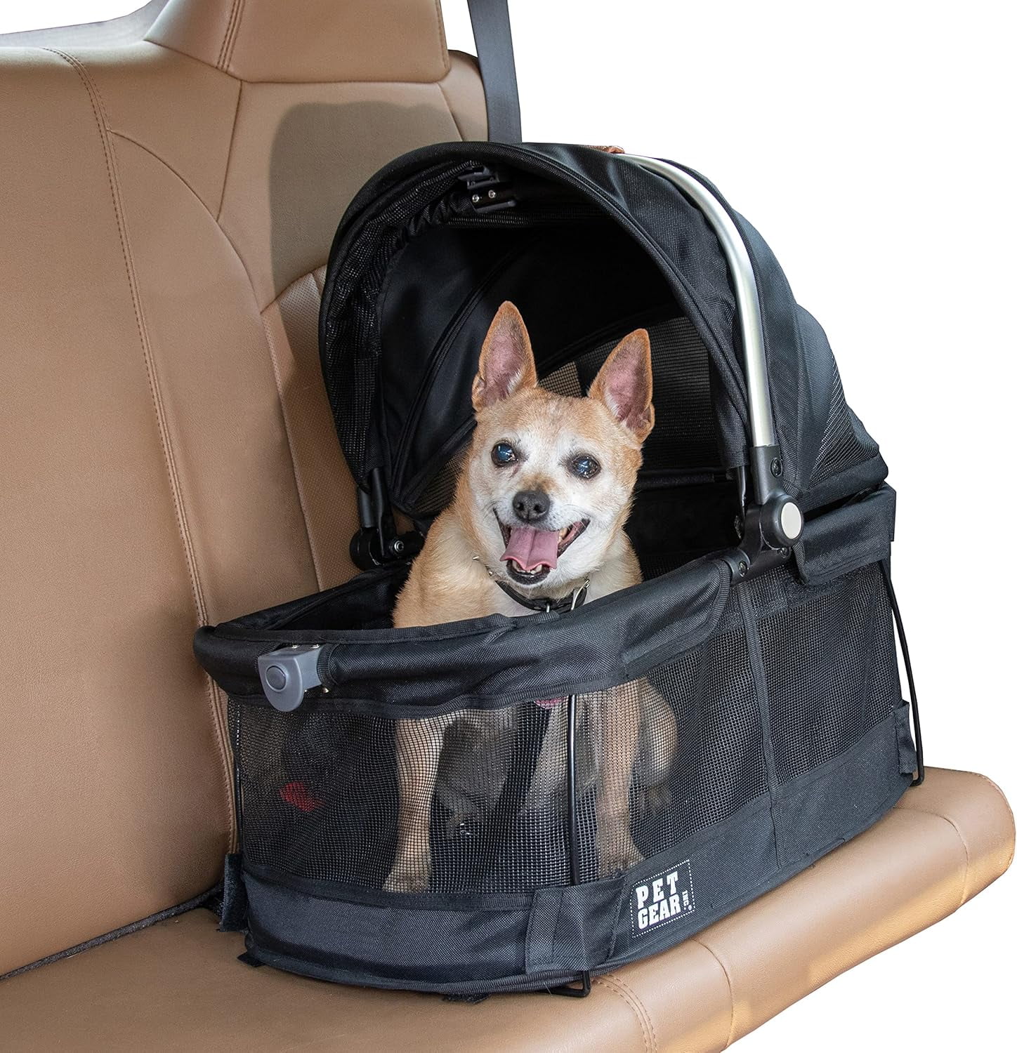 K H Pet Products Buckle N Go Dog Car Seat Medium Size Gray for Puppy Doggy 21x19x19 Inches Walmart