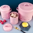 thumbnail image 4 of Contenedores de Almacenamiento de Cocina Sunnimix Juego de 3 Asas para Patatas Cebollas y Ajo Color Rosa, 4 of 8
