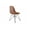 Walnut, variant on Inmod Molded Plastic Side Chair - Printed (Set of 2)