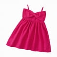 thumbnail image 4 of NIEWTR Robe Décontractée Tissée pour Tout-Petits et Bébés Filles, Fines Bretelles, Robe d'Été Fluide pour les Jours Chauds (Rose Vif, 3-4 Ans), 4 of 9