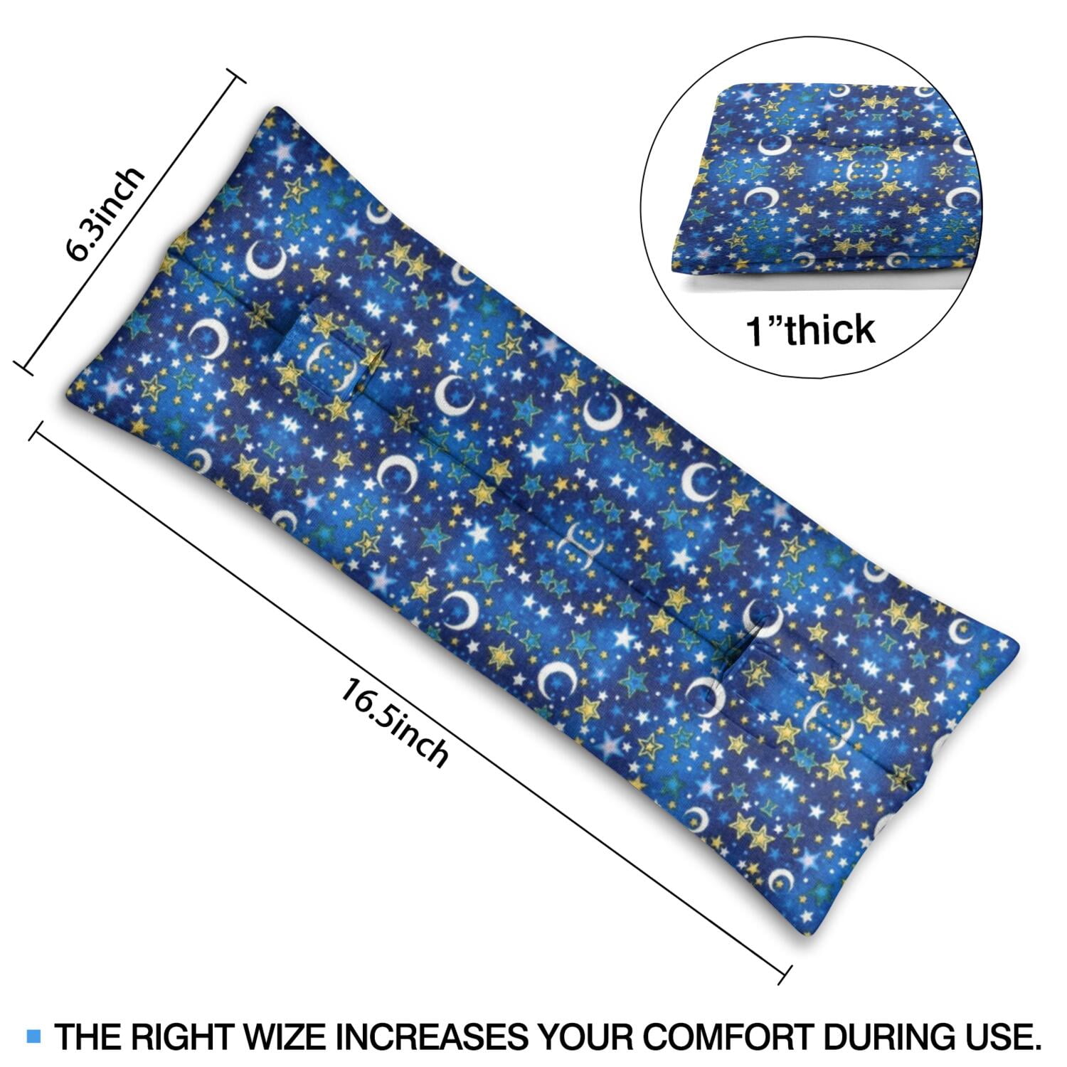 Outer Space Design Mastectomy Pillow - Post Surgery Seatbelt Cushion for Women