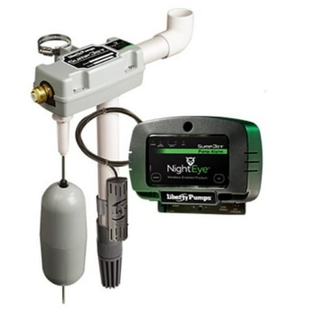 liberty pumps sj10a-eye sumpjet water powered back-up sump pump with nighteye wireless (Best Sump Pump Alarm)