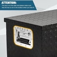 thumbnail image 5 of Truck Bed Tool Box Heavy Duty Aluminum With Sliding Shelf, Diamond Plate Toolbox for Pick Up Truck Rv Trailer, Trailer Toolbox Storage With Side Handle, Lock and Keys, 40x13x10 inch, 5 of 7