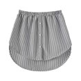 thumbnail image 1 of Sonducket Extensores de camisa, blusa de cola, enaguas desmontables, suéter, dobladillo de moda, parte inferior, accesorios de ropa, dobladillo Vestidos raya blanca negra L Sonducket AP010483-43B, 1 of 6
