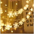 thumbnail image 1 of Árbol de copos de nieve con luz LED, guirnalda colgante para el hogar, adorno de Navidad, regalo de Año Nuevo, 2024, 1 of 5