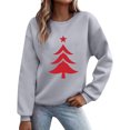 thumbnail image 2 of FDGIU 2025 Women's Christmas Sweatshirt - Funny Party Tee, Long Sleeve Loose Fit Pullover Top, Festive Party Blouse, 2 of 5