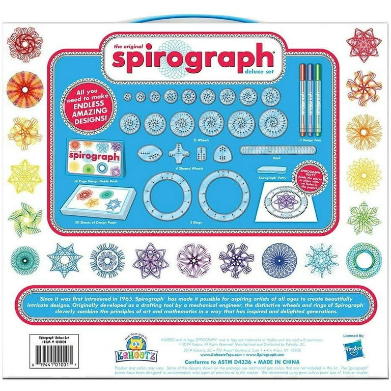 The Original Spirograph Deluxe Set with Bonus Card Making Kit