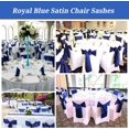 thumbnail image 4 of Paquete de 20 bandas de satén para sillas (azul real) para sillas de recepción de bodas, bandas decorativas de satén con lazo para sillas de comedor para decoración de banquetes de bodas, 4 of 5