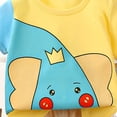 thumbnail image 4 of Toddler Boy Summer Outfits Cartoon Print Short Sleeves T-Shirt Shorts Set Infant Clothes Set 6-12 Months 12-24 Months 2t 3t 4t 5t 6t 7t 8t 9t Children 4-5 Years, 4 of 5
