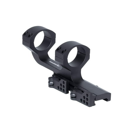 Monstrum Tactical Slim Profile Series Cantilever Offset Dual Ring Picatinny Scope Mount with Quick Release | 1 inch