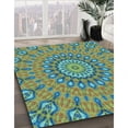 thumbnail image 3 of Ahgly Company Machine Washable Indoor Rectangle Transitional Hazel Green Area Rugs, 3' x 5', 3 of 7