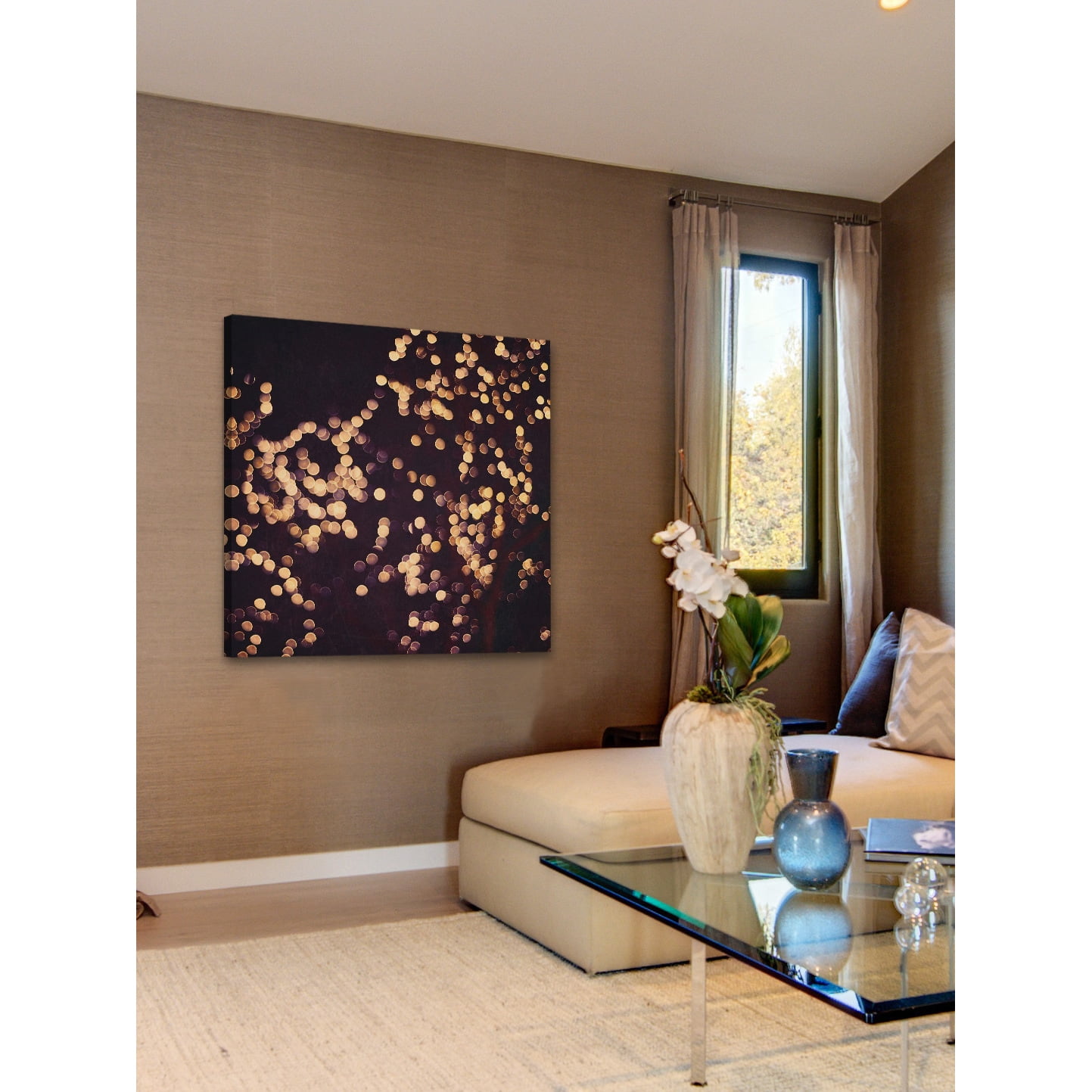 "Abstract Lights" Painting Print on Wrapped Canvas