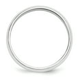 thumbnail image 2 of 14K White Gold 5mm Half-Round Band Ring Size 6, 2 of 7